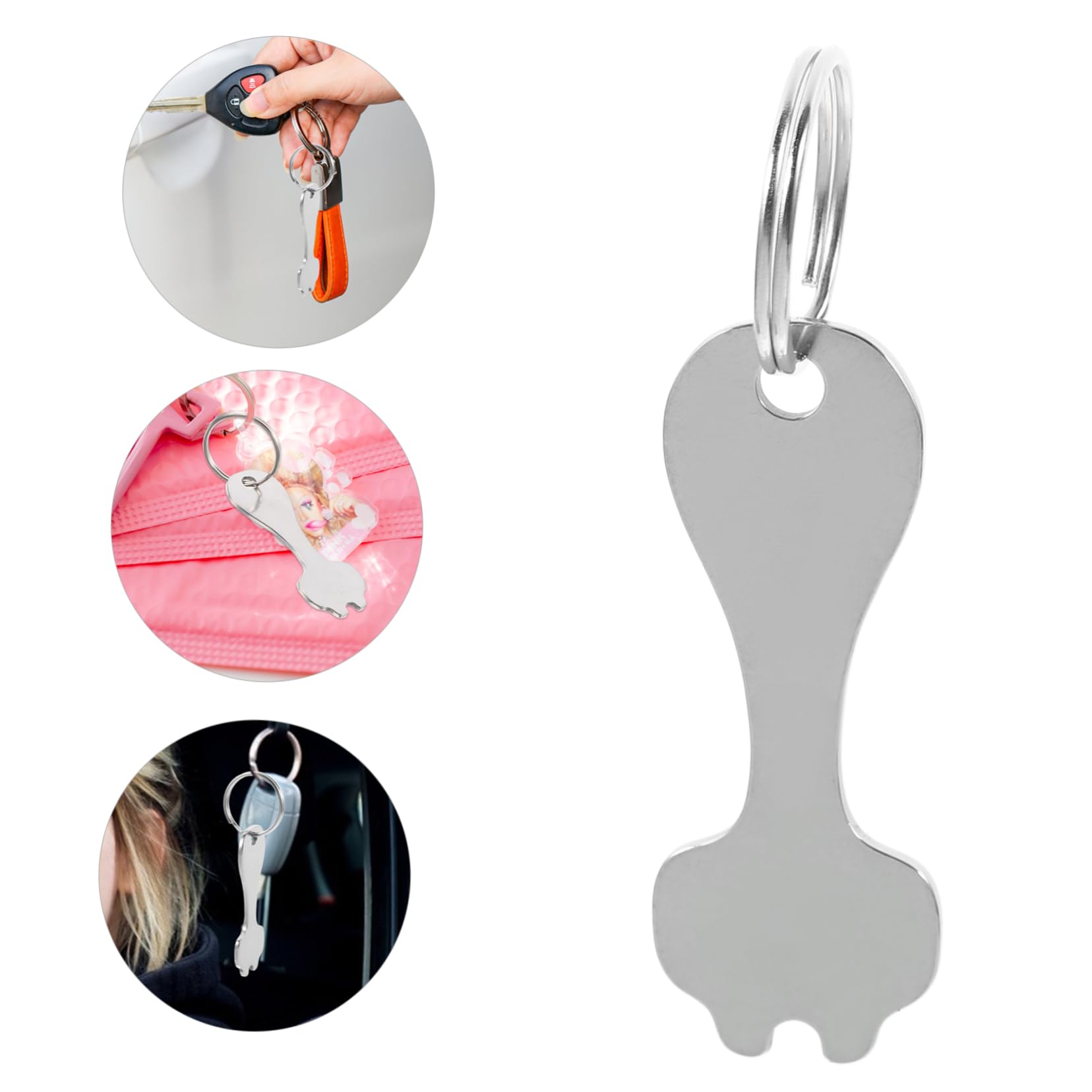 Amazon.co.jp: BRIGHTFUFU 6個ショッピングカートトークン キーリング